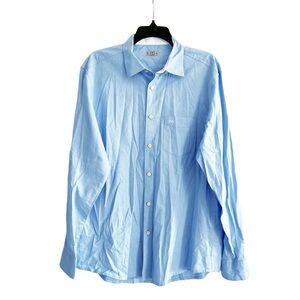 Milano Tailored Fit Dress Shirt in Blue, Size XL EXCELLENT!